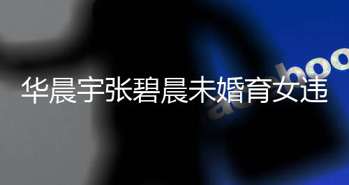碧晨公开谈不生子未婚违法吗女可晨宇华晨户吗华宇张育女以落原因非婚