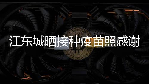 让我国更有感汪东城晒谢祖疫苗接种照感安全